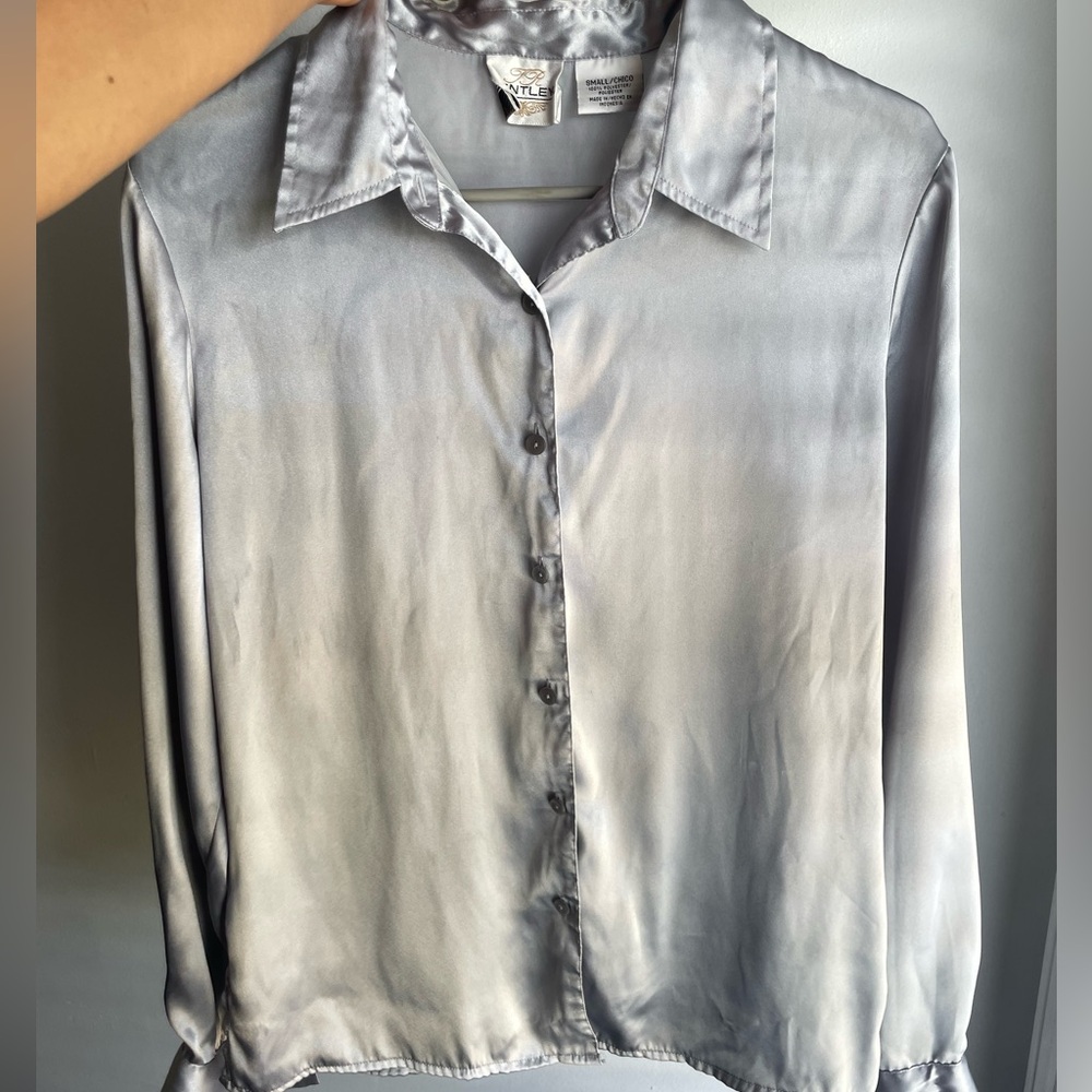 Vintage Satin Button up